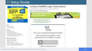 Login to Linksys EA6900 Router - SetupRouter