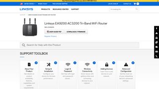 Linksys Official Support - Linksys EA9200 AC3200 Tri-Band WiFi Router