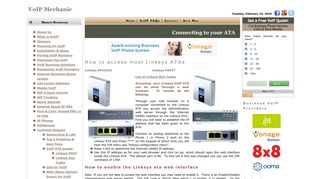 How to access Linksys ATA web interface administration pages for ...
