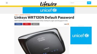 Linksys WRT120N Default Password - Lifewire
