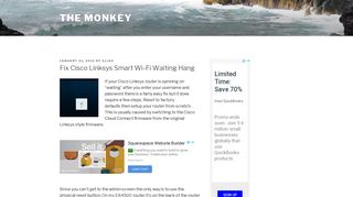 Fix Cisco Linksys Smart Wi-Fi Waiting Hang – The Monkey