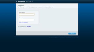 Sign In - Linksys Smart Wi-Fi