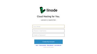Create an Account - Linode Manager