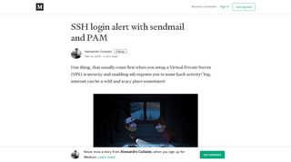 Ssh login alerts with sendmail and PAM – Alessandro Cudazzo ...