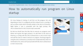 How to automatically run program on Linux startup - Simplified Guide