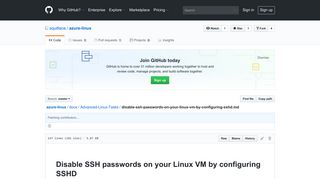 disable-ssh-passwords-on-your-linux-vm-by-configuring-sshd ... - GitHub