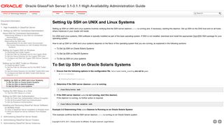 Setting Up SSH on UNIX and Linux Systems - Oracle GlassFish Server ...