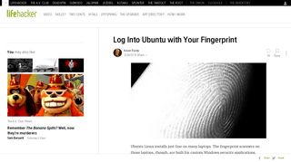 Log Into Ubuntu with Your Fingerprint - Lifehacker