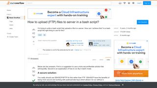 How to upload (FTP) files to server in a bash script? - Stack Overflow