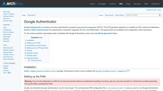 Google Authenticator - ArchWiki