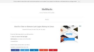 HowTo: Clear or Remove Last Login History in Linux - ShellHacks