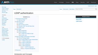 LDAP authentication - ArchWiki - Arch Linux