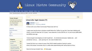 Linux-Lite: login issues (!?) - Linux Distro Community Forum