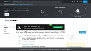 login - Live boot USB username/password doesn't work KALI LINUX ...