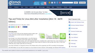 Tips and Tricks for Linux Mint after Installation [Mint 18 - MATE Edition ...