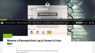 How to Remove a Password from Log in Screen in Linux Mint ...