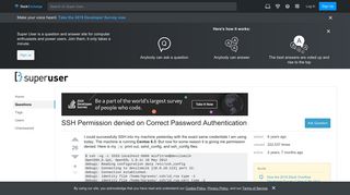 SSH Permission denied on Correct Password Authentication - Super User