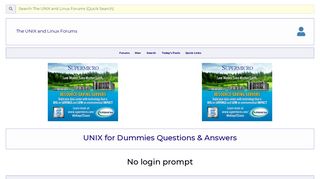 No login prompt - Unix.com