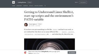Getting to Understand Linux Shell(s), start-up scripts and the ... - Medium