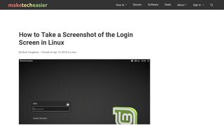 How to Take a Screenshot of the Login Screen in Linux - Make Tech ...