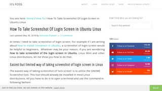 How To Take Screenshot Of Login Screen in Ubuntu Linux - It's FOSS
