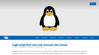 Login script that runs only once per user (Linux) - Attosol Technologies
