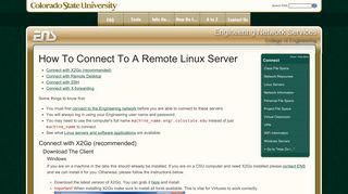Linux Servers - Walter Scott, Jr. College of Engineering - Colorado ...