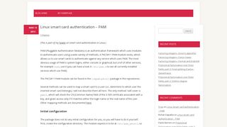 Linux smart card authentication – PAM | Firas Kraïem
