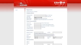 Registration - Lion air