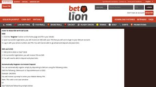 How To Register and Deposit - BetLion