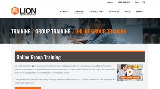 Group Training - Lion Technology