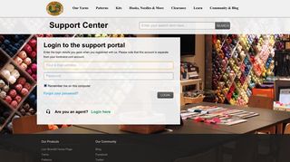 Login to the support portal - Lion Brand Yarn
