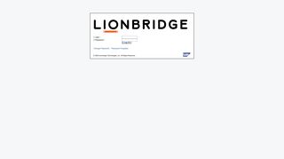 Logon - SAP Web Application Server - Lionbridge