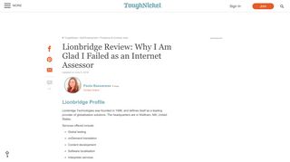Lionbridge Review: Why I Am Glad I Failed as an Internet Assessor ...