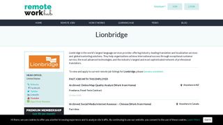Lionbridge | Remote Work Hub