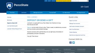 Deposit or Send a Gift | Penn State id+ Card