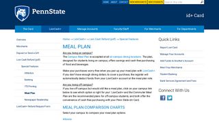 Meal Plan | Penn State id+ Card