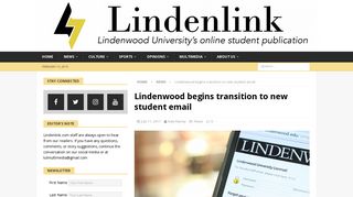 Lindenwood begins transition to new student email - Lindenlink