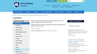 LionPATH - Information Technology | Penn State Altoona