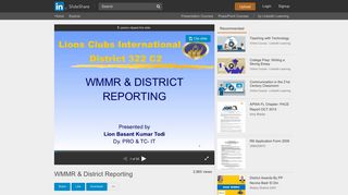WMMR & District Reporting Lions Clubs International - SlideShare