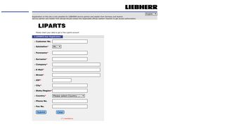Liparts Registrierung - Liebherr