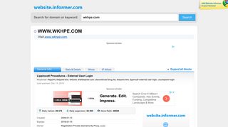 wkhpe.com at WI. Lippincott Procedures - External User Login