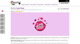 Lippy Bingo Review + Player Rewards | BingoPort