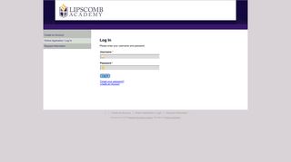 Lipscomb Academy - Online Application - Log In - RenWeb