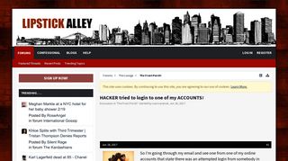 HACKER tried to login to one of my ACCOUNTS! | Lipstick Alley