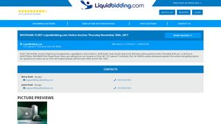 MICHIGAN: FLINT: Liquidbidding.com Online Auction Thursday ...