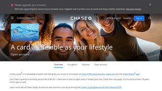 Liquid Prepaid Card | Debit Reloadable Cards | Chase.com