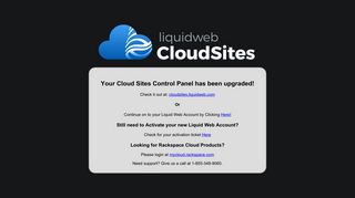Liquid Web Cloud Sites Maintenance