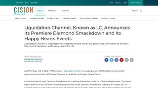 Liquidation Channel, Known as LC, Announces Its Premiere Diamond ...
