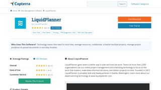 LiquidPlanner Reviews and Pricing - 2019 - Capterra